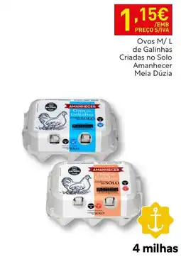 Recheio Ovos de galinhas criadas no solo amanecer promoção