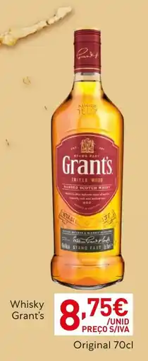 Recheio Whisky Grant's promoção