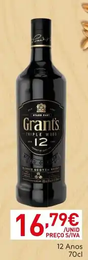 Recheio Grants triple wood 12 anos promoção
