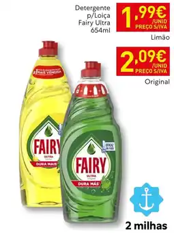 Recheio Detergente p/Loiça Fairy Ultra promoção