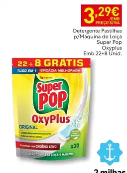Recheio Detergente pastilhas p/máquina de loiça super pop oxyplus promoção