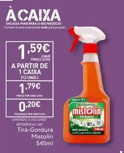 Recheio Tira-Gordura Mistolin promoção