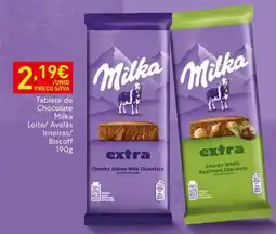 Recheio Milka Tablete de Chocolate Leite/ Avelãs Inteiras/ Biscoff promoção