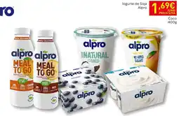 Recheio logurte de soja alpro promoção
