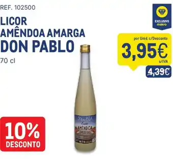 Licor amêndoa amarga don pablo