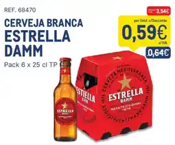 Makro Cerveja branca estrella damm promoção