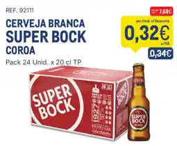 Makro Cerveja branca super bock coroa promoção