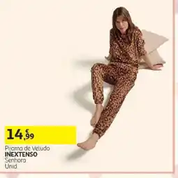 Auchan Pijama de veludo inextenso promoção