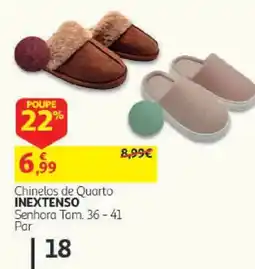 Auchan Chinelos de quarto inextenso promoção