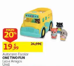 Auchan Autocarro Escolar One Two Fun Leo e Amigos Unid. promoção