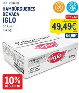 Makro Hambúrgueres de vaca iglo promoção