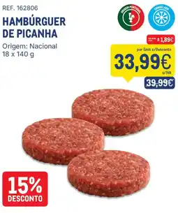 Makro Hambúrguer de picanha promoção