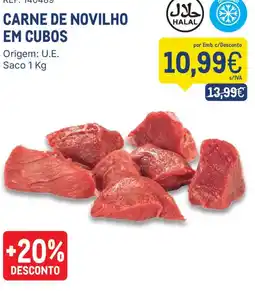 Makro Carne de novilho em cubos promoção