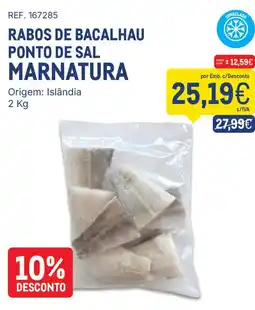 Makro rabos de bacalhau ponto de sal marnatura promoção