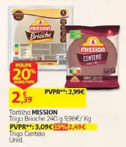 Auchan Tortilha mission trigo brioches promoção