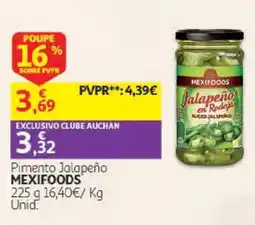 Auchan Pimento Jalapeño Mexifoods promoção