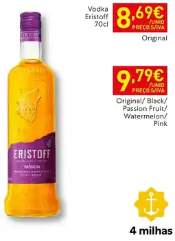 Recheio Vodka Eristoff promoção