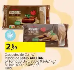 Auchan Croquetes de Carne/ Rissóis de Leitão Auchan promoção