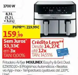 Auchan Fritadeira Airfyer Moulinex Easyfry & Grill Dual promoção