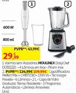 Auchan Varinha sem acessórios moulinex dailychef promoção