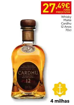 Recheio Whisky Malte Cardhu 12 Anos promoção