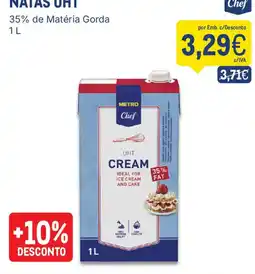 Makro Natas uht metro chef promoção