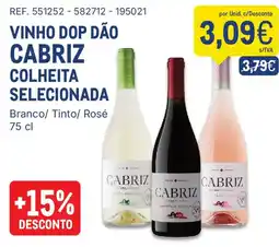 Makro vinho dop dão cabriz promoção