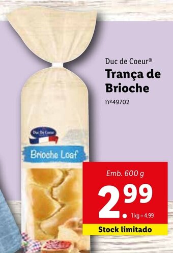 Duc de Coeur Trança de Brioche 600g