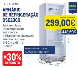 Makro armário de refrigeração gsc2360 metro professional promoção