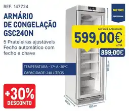 Makro armário de congelação gsc240n promoção