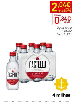 Recheio Água c/Gás Castello promoção