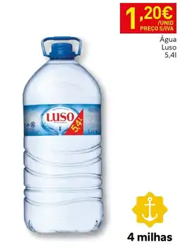 Recheio Água Luso promoção