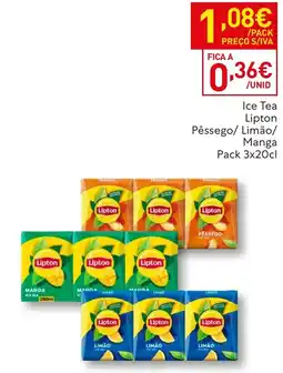 Recheio Ice Tea Lipton Pêssego/ Limão/ Manga promoção
