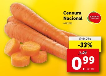 Cenoura Nacional 2kg