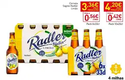 Recheio Cerveja Sagres Radler Limão promoção