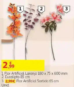Auchan Flor artificial laranja promoção