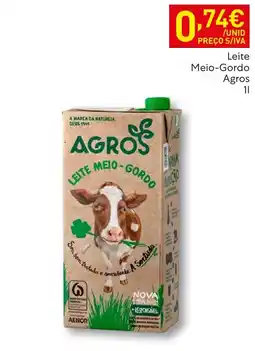 Recheio Leite meio-gordo agros promoção