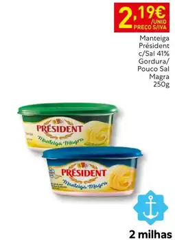 Recheio Manteiga President Magra promoção