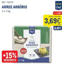 Makro Arroz arbório metro chef promoção