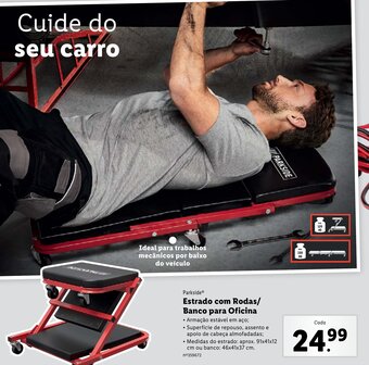 Lidl Parkside Estrado com Rodas/Banco para Oficina promoção