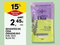 Continente Bom dia Origens bio - sementes de chia promoção