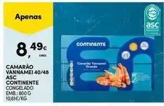 Continente Bom dia Continente - camarão vannamei 40/48 promoção