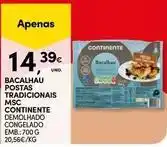 Continente Bom dia Continente - bacalhau postas tradicionais msc promoção
