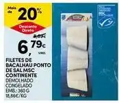 Continente Bom dia Continente - filetes de bacalhau ponto de sal msc promoção