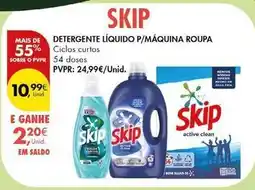 Pingo Doce Skip - detergente líquido p/maquina roupa promoção