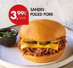 Pingo Doce Sandes pulled pork promoção