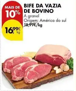 Pingo Doce A+ - bife da vazia de bovino promoção