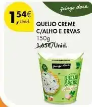 Pingo Doce Pingo doce - queijo creme c/alho e ervas promoção