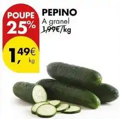Pingo Doce A+ - pepino promoção