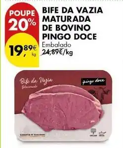 Pingo Doce Pingo doce - bife da vazia maturada de bovino promoção